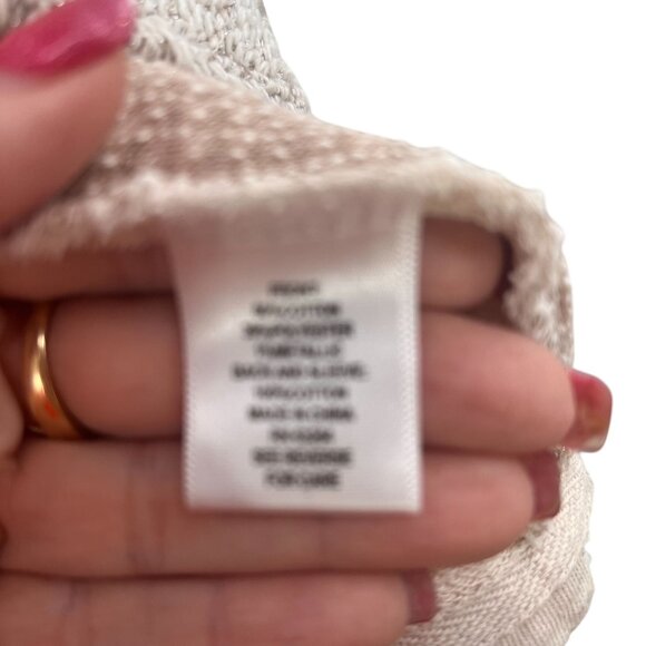 Sunday for Anthropologie Open Front Cardigan BGE SLVR Thread Blend Shimmer W 2X - Picture 10 of 10